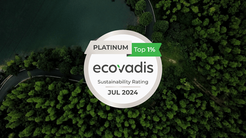 EcoVadis Platin Medaille für Nachhaltigkeit